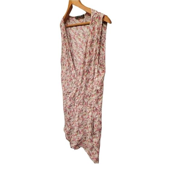 Zara Paisley Floral V-neck Short Sleeveless Romper L - Picture 7 of 15